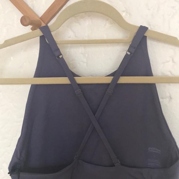 Girlfriend Collective Topanga bra (Medium) & 28” leggings (Small) in Dahlia - Picture 7 of 8